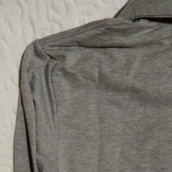 "Boy Mama" Women's size M.  Gray With Small Zip.  Lightweight Sweatshirt.  Long - Picture 8 of 8